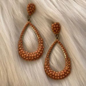 - Francesca Coral beaded Earrings